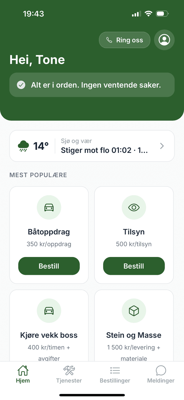 Die Hausmeister-App: Buchungen, Fotoberichte und Zahlungen an einem Ort.